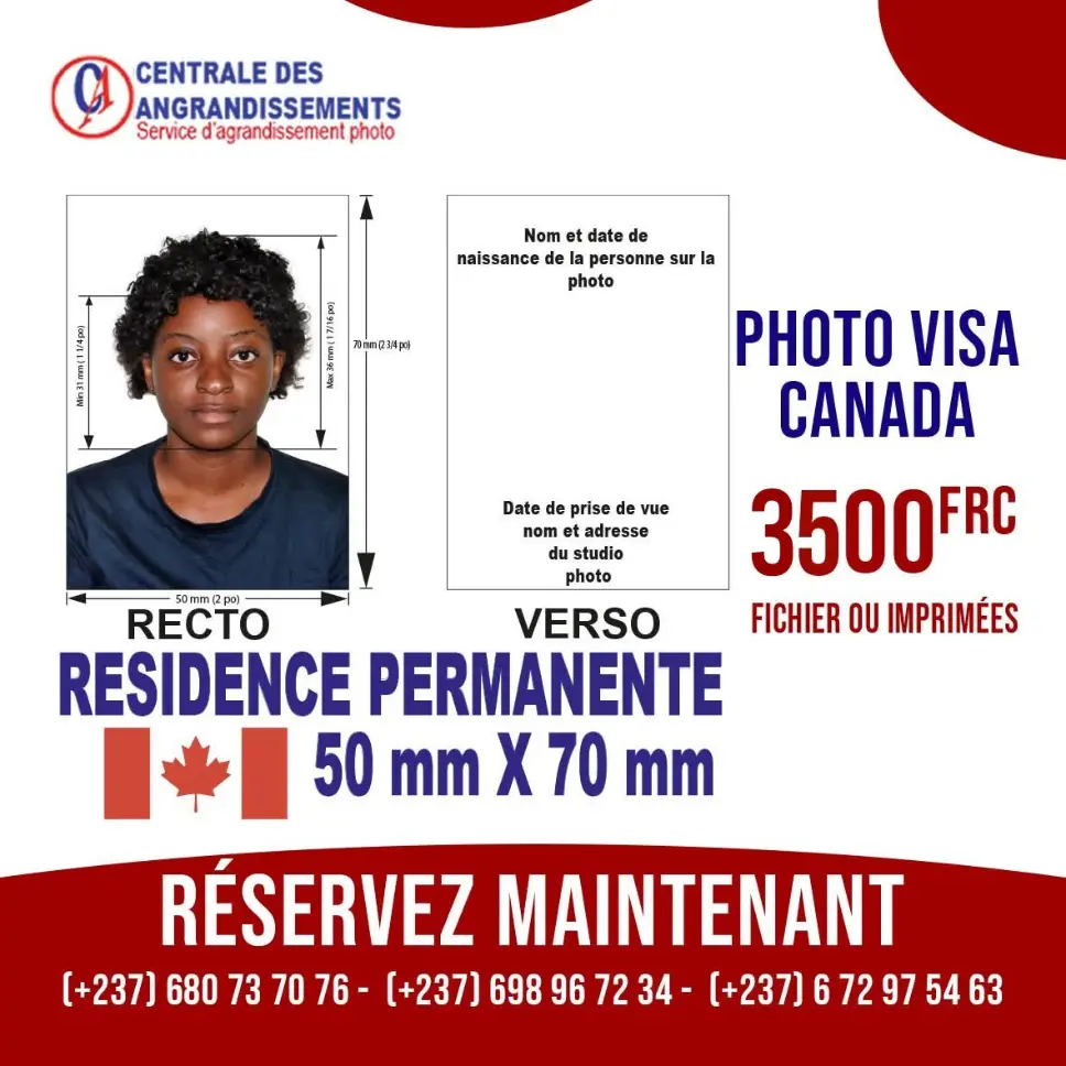 Photo visa Canada RP